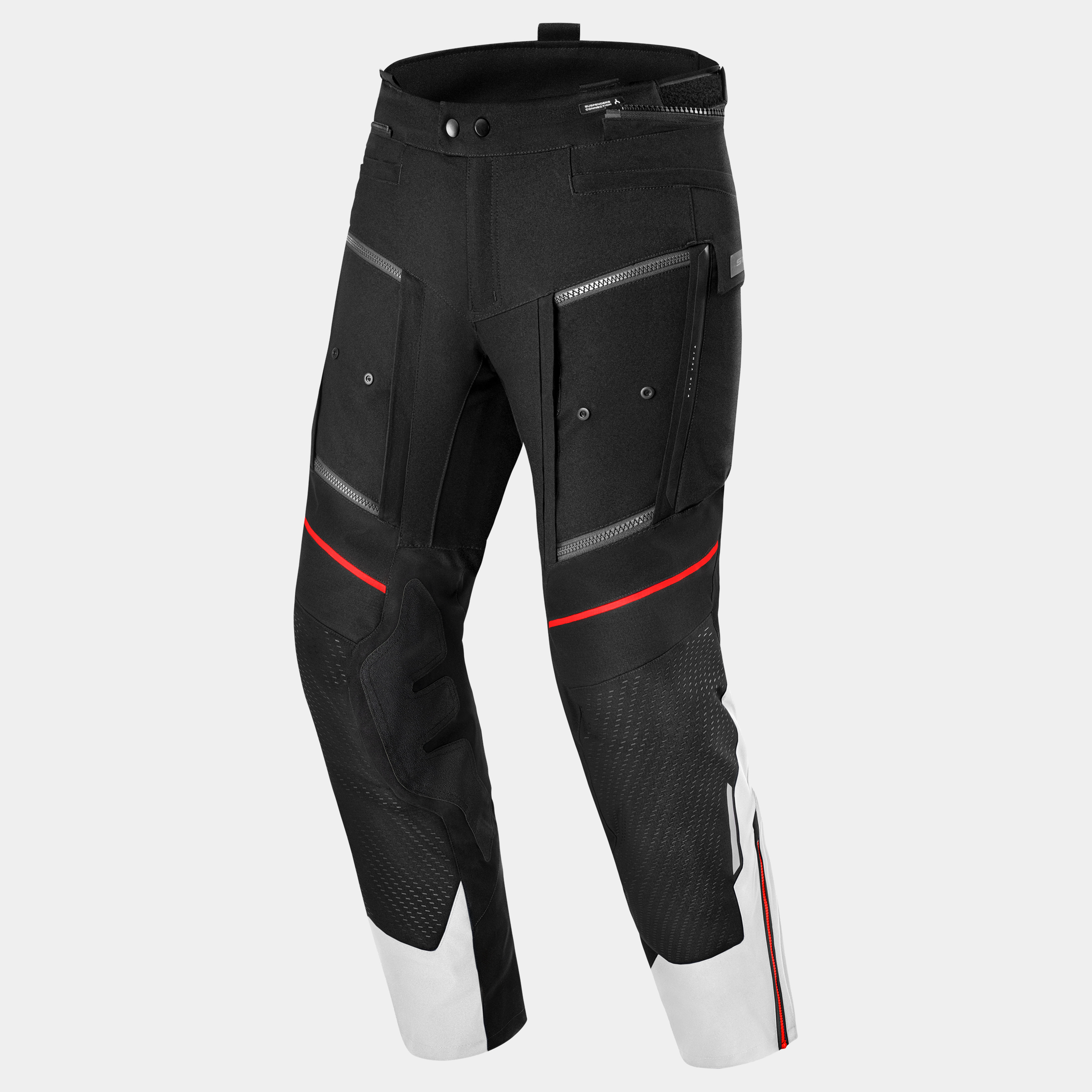 Текстилен мото панталон SHIMA HERO 3.0 GREY/RED